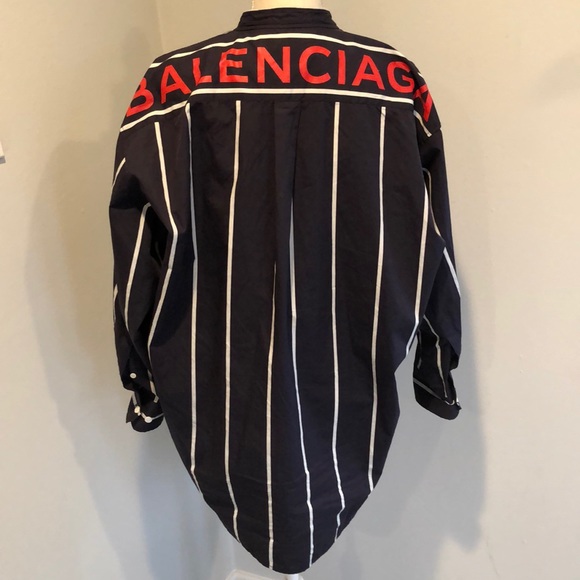 Balenciaga Tops - Balenciaga Paris oversized swing button up blouse